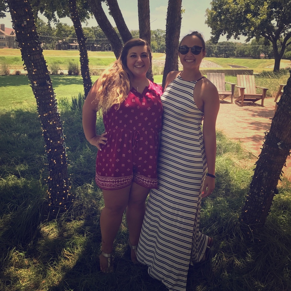 White maxi dress